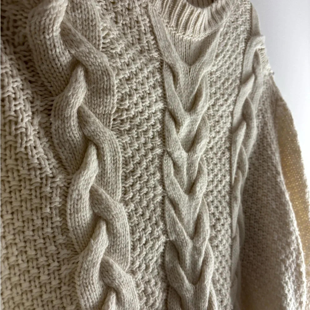 Wrangler Cream Cable Knit Sweater - Picture 2 of 4